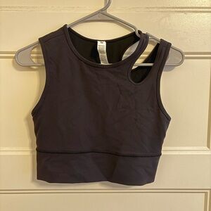 Lululemon Athletica Black Crop Top